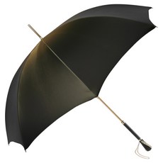 PASOTTI 女性奢華花朵金色大理花雙層佈施華洛世奇手動長傘 WD026S8AB