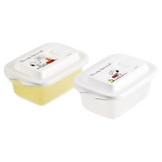 Skater 附氣孔圓頂蓋便利保鮮盒 FCNF1W 300ml, 花生漫畫, 2個