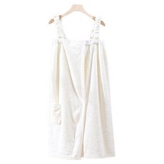 보송보송 타월 샤워가운, 화이트, 1개