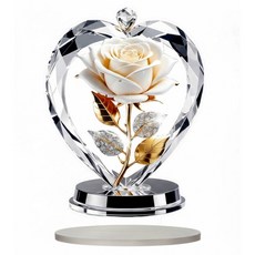 Anuro 浪漫玫瑰 2D 壓克力桌上裝飾 SCB919, 混合色