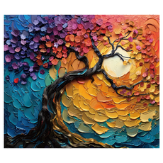 北歐風生命之樹帆布畫框 5