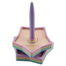 코오미 감성 파스텔톤 별모양 360도 회전 실패 꽂이 얀홀더 5W0976, 1개, 랜덤발송