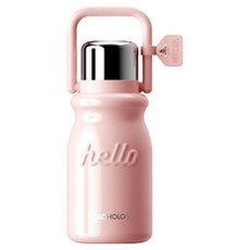 홀로홀로 원터치 밀크 보온보냉병, 1개, 900ml, 핑크