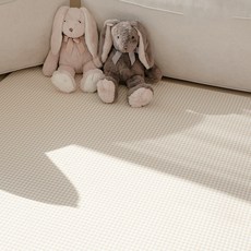 비엔메이드 디어 양면 놀이방매트 PVC 14T, 코지체크
