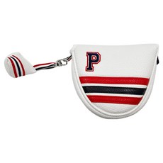 죽조이 트리플트랙 투볼형 골프 퍼터커버, 화이트, 1개