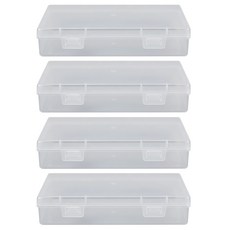 언더보스 생활 잡화 케이스 14.5 x 8.7 x 3 cm, 투명, 4개
