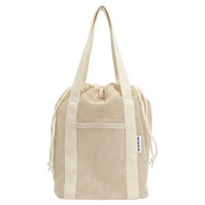 메종드아야 올메쉬 방수 속주머니 목욕 수영 가방, 아이보리