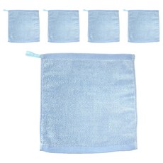 조인메이드 고리형 페이스 핸드 세면 타월 25 x 25 cm, 블루, 5개