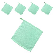 조인메이드 고리형 페이스 핸드 세면 타월 20 x 20 cm, 그린, 5개