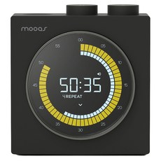 무아스 타임 루프 디지털 타이머, 블랙, 1개