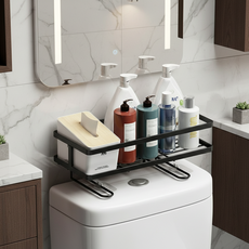 Join Made 馬桶上方收納整理衛生紙架, 黑色, 1個