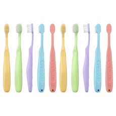 닥터스 교정 V컷 어린이 칫솔 10개입, 1세트, 혼합색상