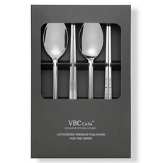 VBCCASA 베네치아 레이스 2인 수저 LACE, 숟가락 2p + 젓가락 2p, 1개