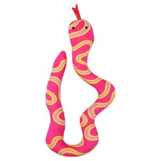 파스텔펫 반려동물 롱롱 얼룩뱀 장난감, 핑크, 1개