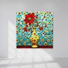 感性普普風花卉帆布畫框 4