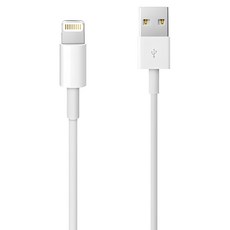 3C配件王 USB-Lightning充電傳輸線, 白色, 1個, 1m