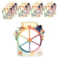 minhwashop 新年祝福輪盤製作, 10個, 混合顏色