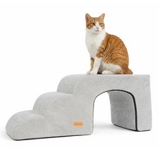 올미오펫 고양이 구름패브릭 숨숨집 3단 계단, 어반그레이, 1개