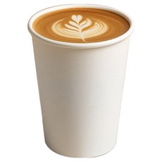 coffee7 高品質素色紙杯 300ml, 1個, 1000入