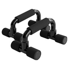 마메 홈트 가슴근육 운동 H형 스탠드 푸시업바 2p, 블랙