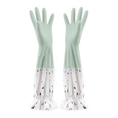 Besthot 加長型萬用清潔手套 加絨款 L, 綠色, 1套