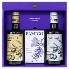 Famigo 特級初榨橄欖油 2種 + 巴薩米克醋禮盒, 1套