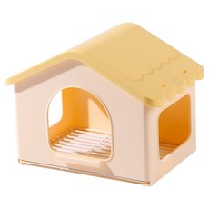 Lanboer 鸚鵡村莊小屋 躲藏屋 FREE, 黃色, 1個