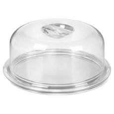 아이코리아 하우스 윈 아크릴 케이크 돔, 투명, 1개