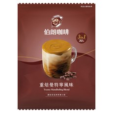 金車 MR.BROWN 伯朗咖啡 3合1即溶咖啡 重焙曼特寧, 16g, 30個裝, 1套