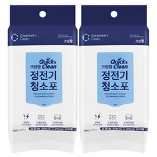 크린랩 퀵앤클린 정전기청소포 표준형 30p, 2개