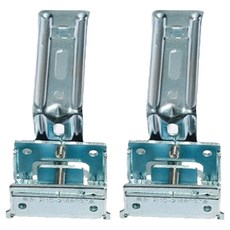 홈드레브 못없이 설치하는 커튼레일 무타공 브라켓, 2개, 실버