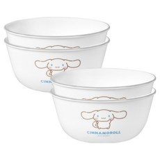 Corelle Brands 康寧餐具 大耳狗喜拿麵碗 小, 4個, 混合色