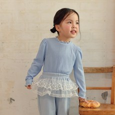 kikimora 兒童蕾絲雙層布T恤