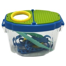 이거닷 야외 곤충 채집통 + 채집 핀셋 세트, 파란색 + 녹색, 1세트