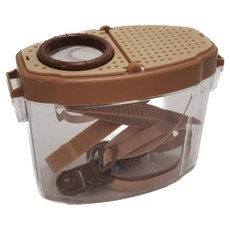 이거닷 야외 곤충 채집통 + 채집 핀셋 세트, 갈색, 1세트