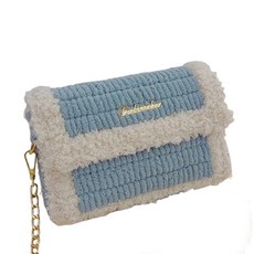 마다꾸미 협력업체 네트 공예 레터링 가방 만들기 DIY 세트, 03 블루, 1세트