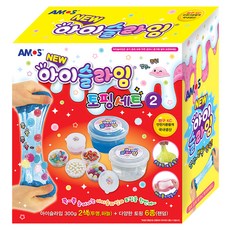 AMOS 阿摩司 i-Slime 配料組 2號, 透明, 天藍色(i-Slime), 隨機出貨(6種配料), 1套