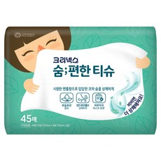 크리넥스 숨편한 티슈, 1개, 45매