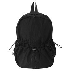 SHOOPEN 男女通用防撕裂抽繩後揹包 HPADZGS002, 19 黑色