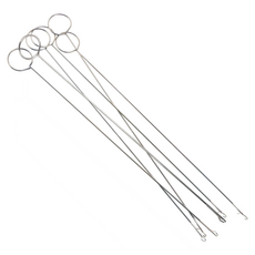 KHOOMIE 不鏽鋼長針編織翻針打結針 26.5cm 6W0013, 6個, 銀色