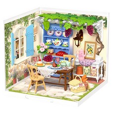 Robotime 3D立體拼圖 DIY 微型夢想花園 DW025, 混合色, 1個, 121件