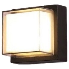 vittz LED方形防水室外壁燈 6W 小, 黑色