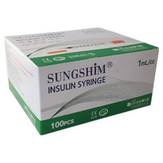 성심 인슐린 주사기 1mL 8mm 30G, 1개