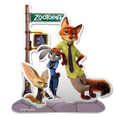 PUZZLE LIFE 迪士尼 動物方城市 壓克力立牌 混合色 7 X 7.5 cm DAS313, 1個