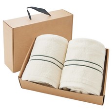 Towelist 紗染系列 無染飯店大型浴巾 450g x 2入 40支精梳棉 喬遷禮物組, 綠色, 1套