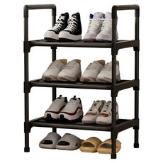 DANACELL 窄玄關纖薄鞋櫃 3層 45 x 26 x 62 cm, 黑色, 1個