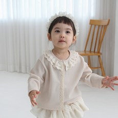 BEBENINE 迷你蕾絲開襟衫