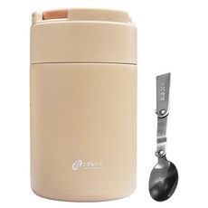 FUJI-GRACE 富士雅麗 陶瓷易潔真空悶燒罐 附湯匙 FJ-965, 奶茶色, 1個, 600ml