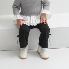 베베나인 퓨어 리본 나팔팬츠