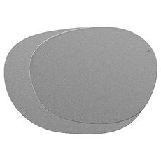 헤리터 수 테이블매트 2종 세트, 은, 1세트, M(35 x 27 cm), L(45 x 31 cm)